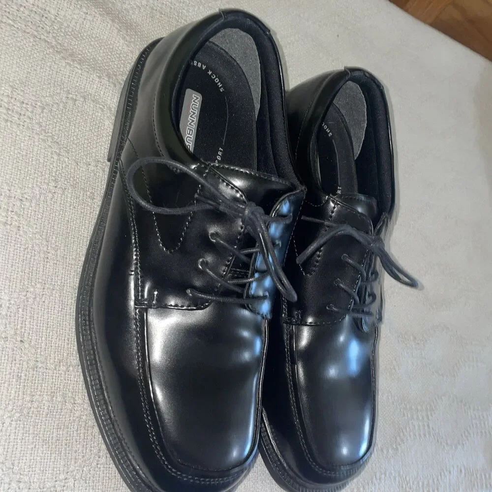 Nunn Bush Men’s Comfort Oxfords Size 12 M Black Leather Going Out Party